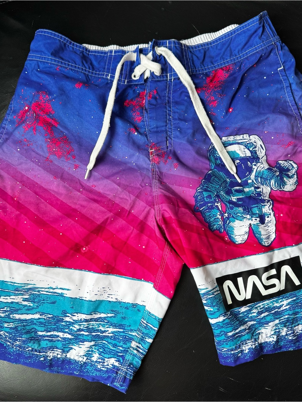 Buzzaldrin Gradient Blue-Pink Swim Shorts